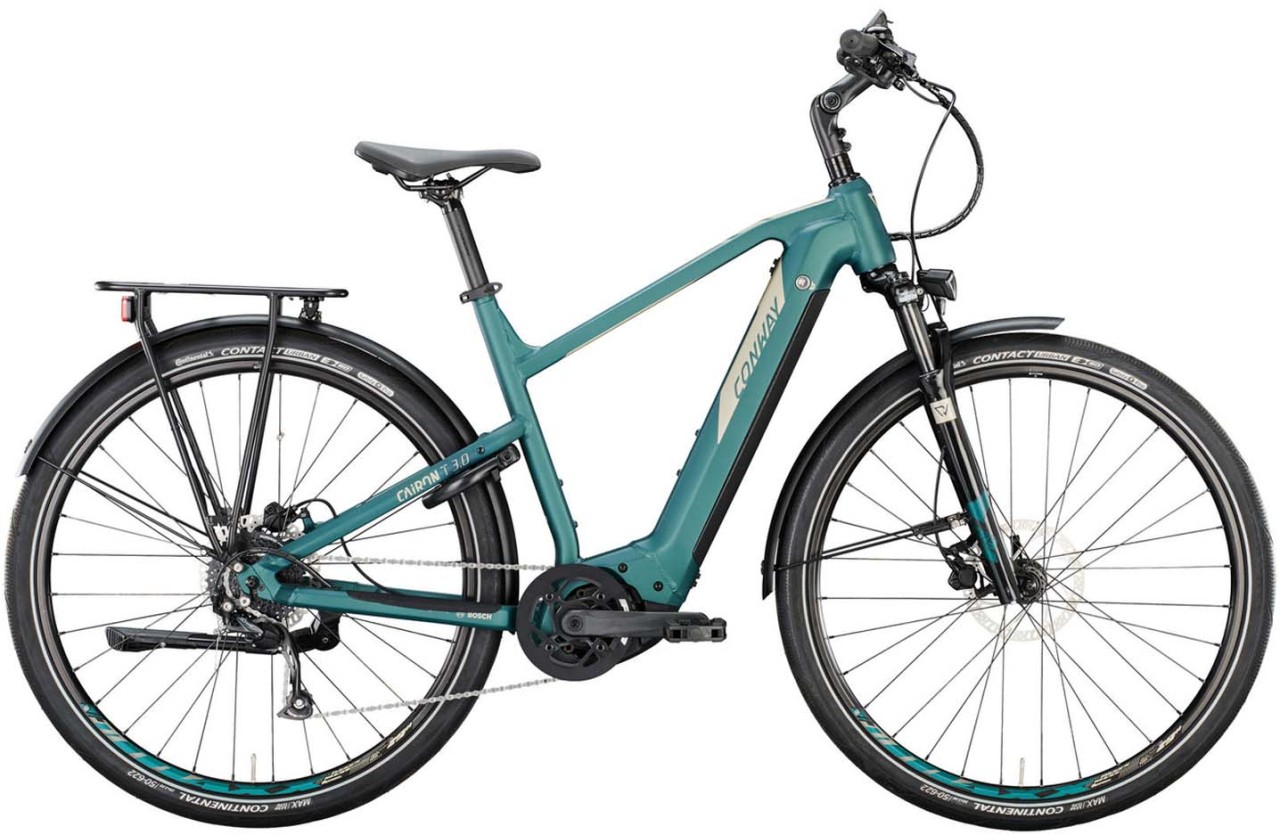 Conway Cairon T 3.0 625 moos metallic matt / platin matt 2022 - E-Bike Trekkingrad Herren