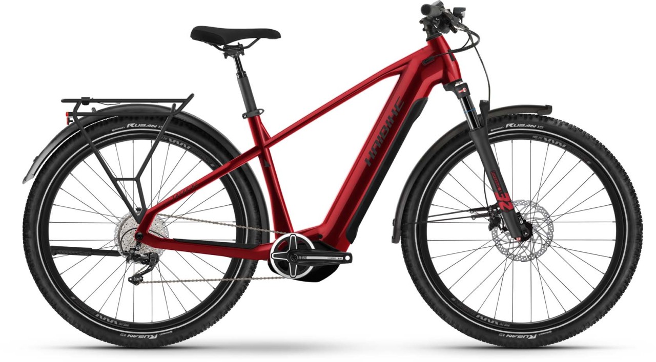 Haibike Trekking 5 dynamite red/black gloss 2023 - E-Bike Trekkingrad Herren