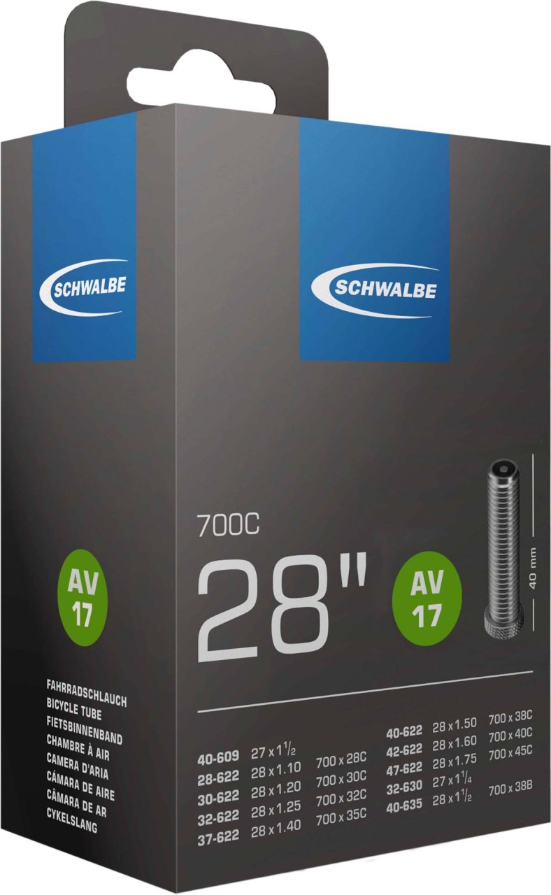 Schwalbe Fahrradschlauch AV Ventil Nr. 17 (28"/700C)