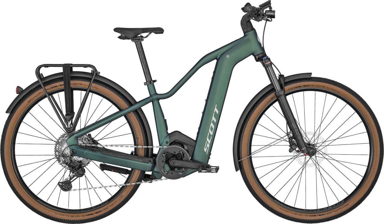 Scott Axis eRIDE EVO Tour Lady prism green / light blue 2022 - E-Bike Hardtail Mountainbike Trekkingrad