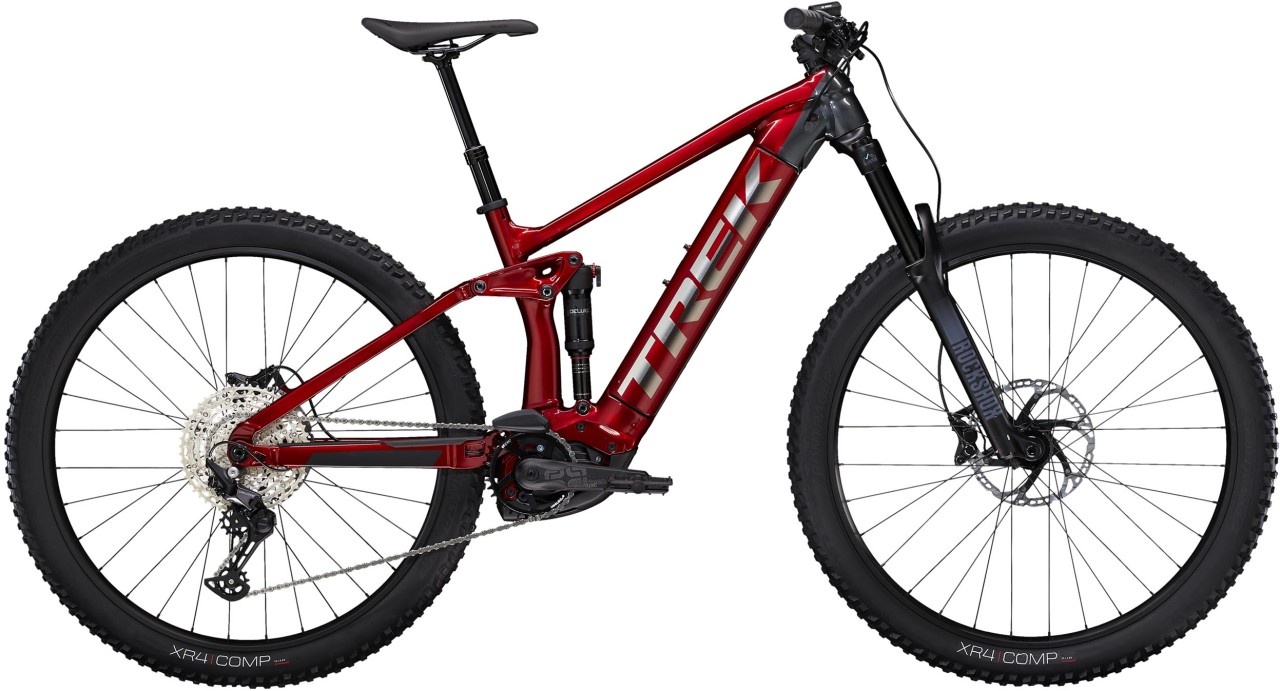 Trek Rail 5 625Wh Crimson / Lithium Grey 2022 - E-Bike Fully Mountainbike