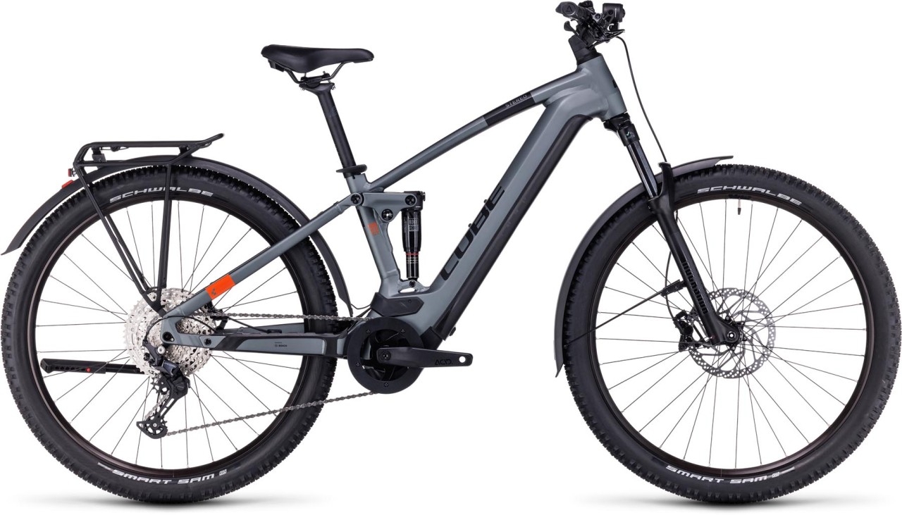 Cube Stereo Hybrid 120 Pro 625 Allroad flashgrey n orange 2024 - E-Bike Fully Mountainbike