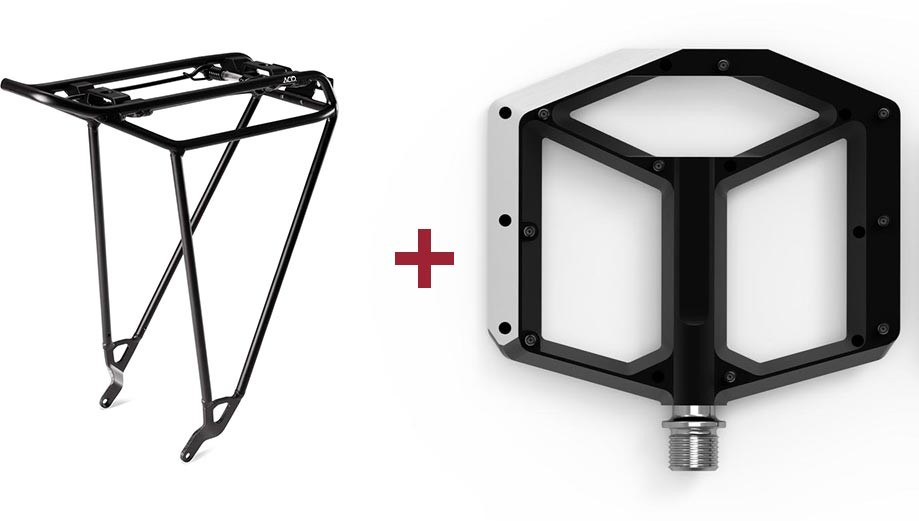 ACID Gepäckträger + ACID Pedale FLAT A2-IB
