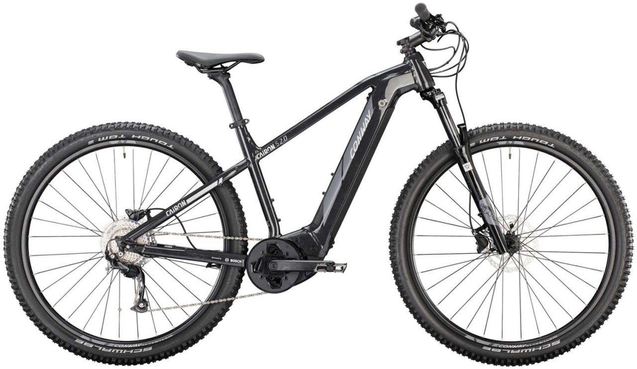 Conway Cairon S 2.0 625 black metallic / silver matt 2022 - E-Bike Hardtail Mountainbike