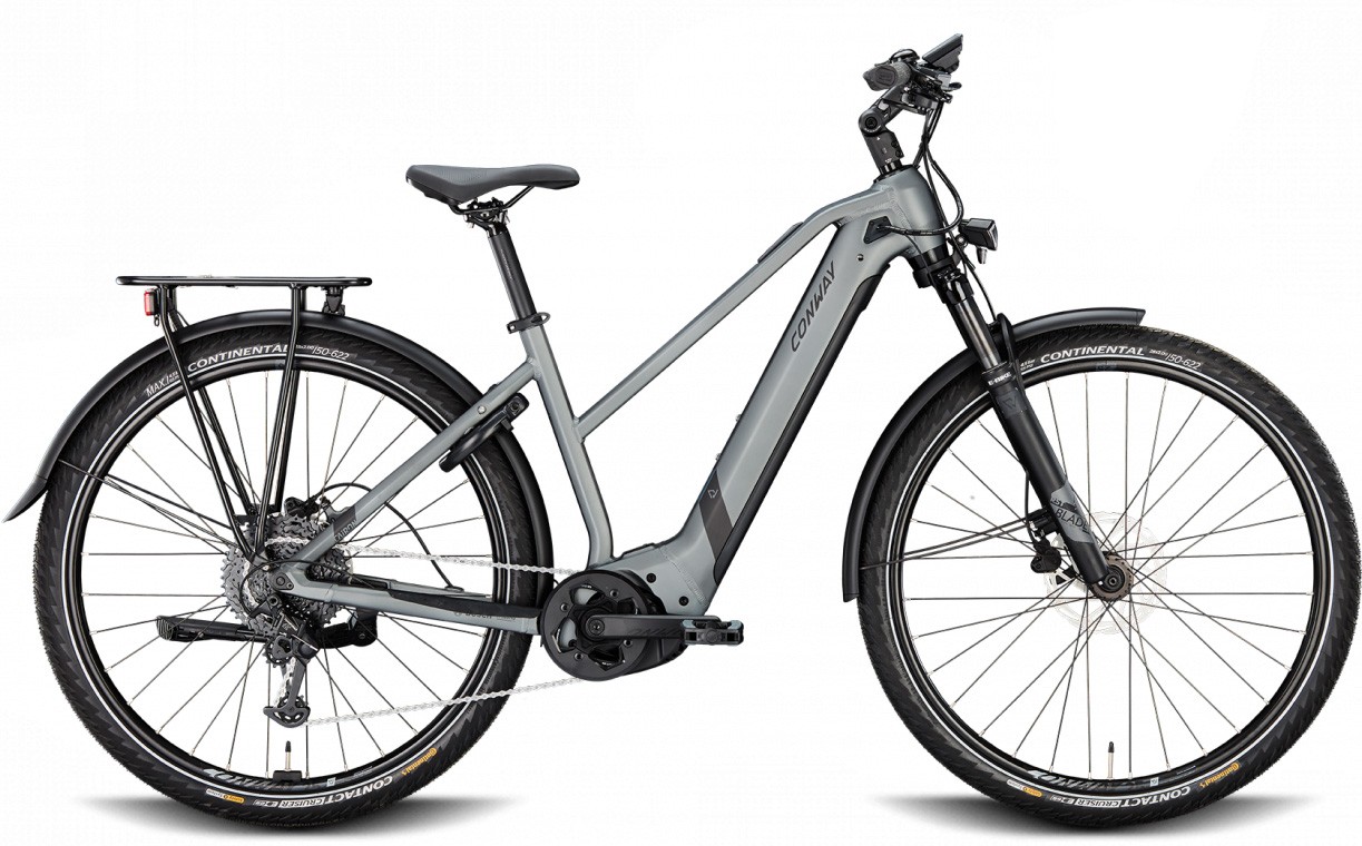 Conway Cairon T 3.0 750Wh shadowgrey metallic matt / black metallic matt 2023 - E-Bike Trekkingrad Damen
