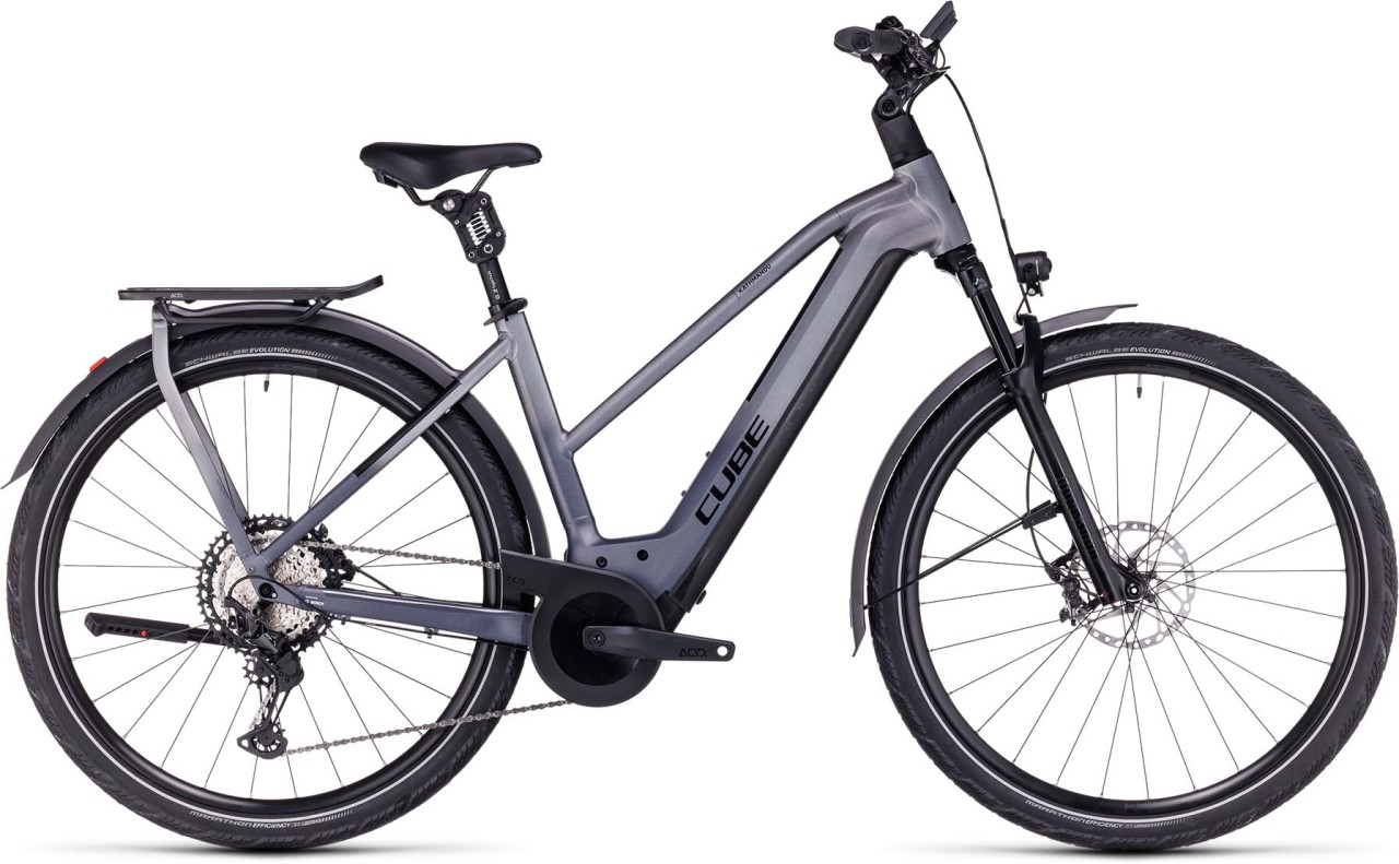 Cube Kathmandu Hybrid SLT 750 prizmsilver n grey 2023 - E-Bike Trekkingrad Damen