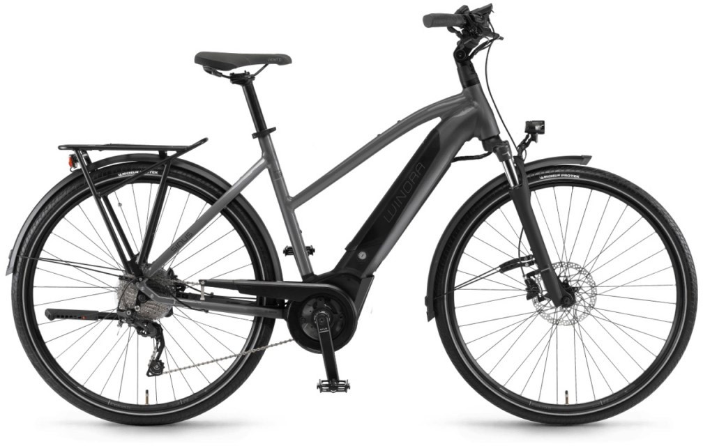 Winora Sinus i9 500Wh 28" titan 2020 - Damen Trapez E-Bike Trekkingrad