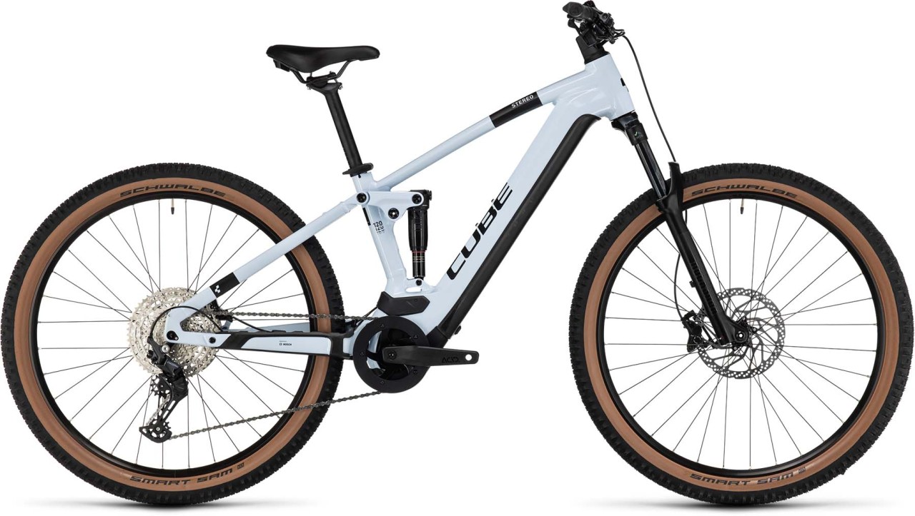 Cube Stereo Hybrid 120 Pro 750 flashwhite n black 2023 - E-Bike Fully Mountainbike