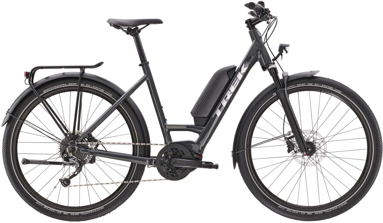 Trek Allant+ 5 Lowstep Solid Charcoal 2021 - E-Bike Trekkingrad Tiefeinsteiger
