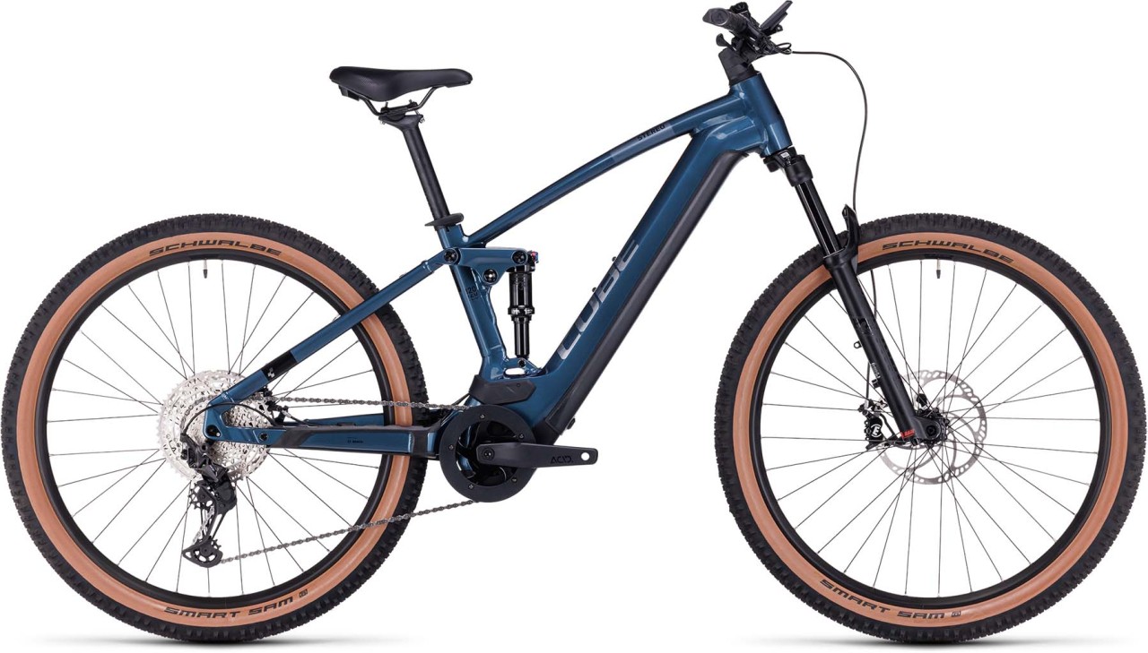 Cube Stereo Hybrid 120 Race 750 petrolblue n chrome 2023 - E-Bike Fully Mountainbike