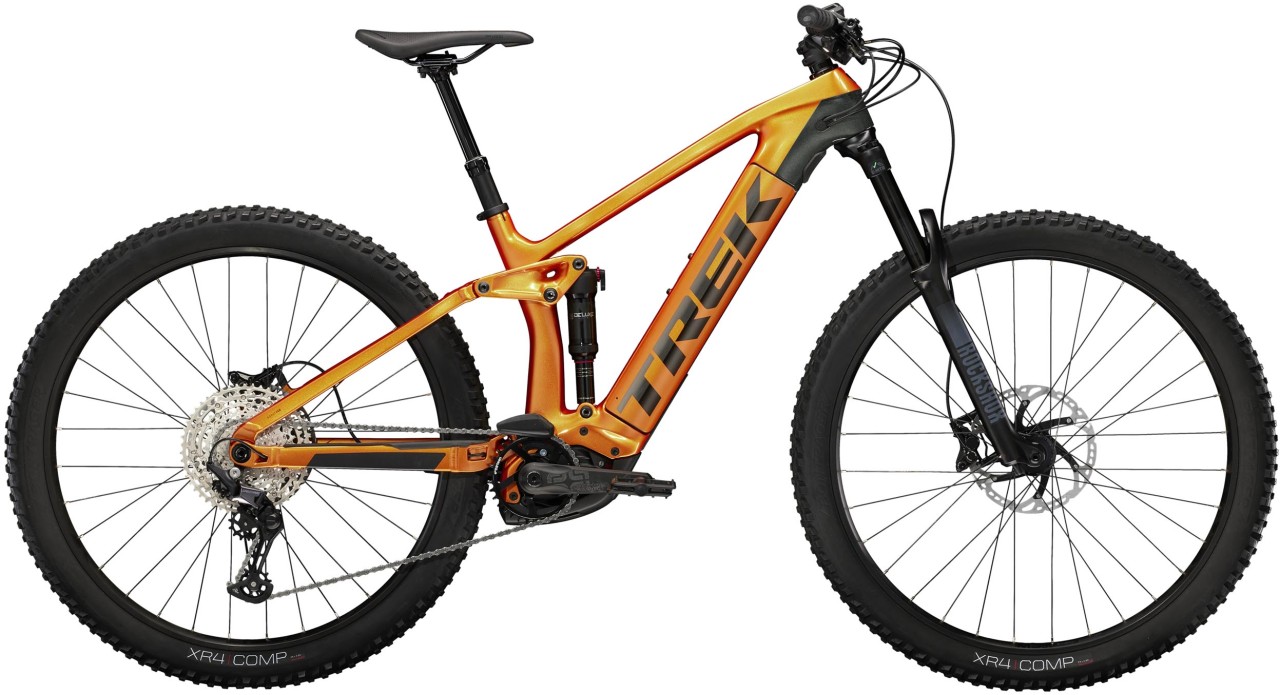 Trek Rail 9.5 Factory Orange / Lithium Grey 2022 - E-Bike Fully Mountainbike