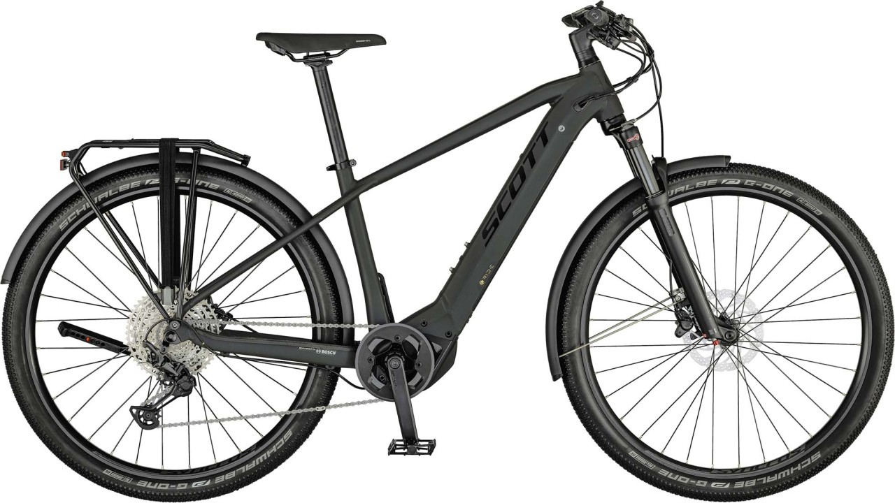 Scott Axis eRIDE 10 Men matt black / gold metal 2021 - E-Bike Trekkingrad Herren