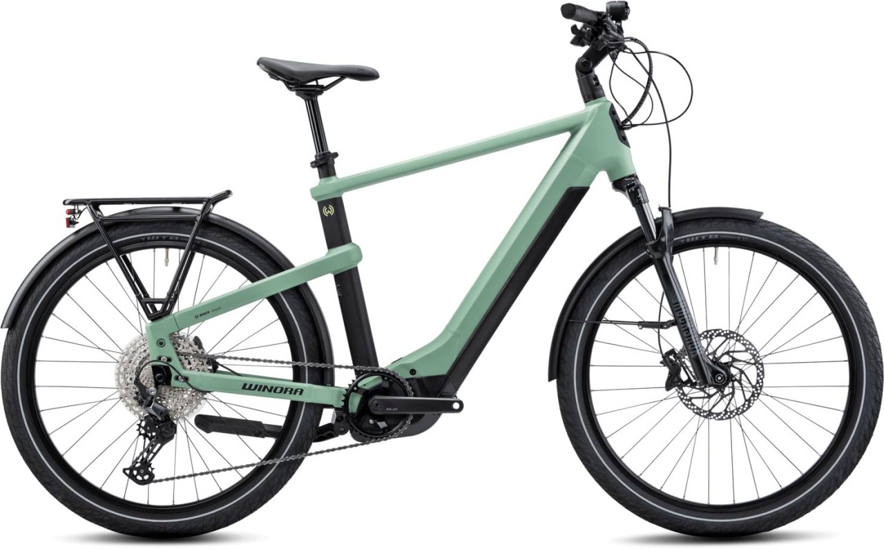 Winora Yakun 12 Defender matt 2023 - E-Bike Trekkingrad Herren