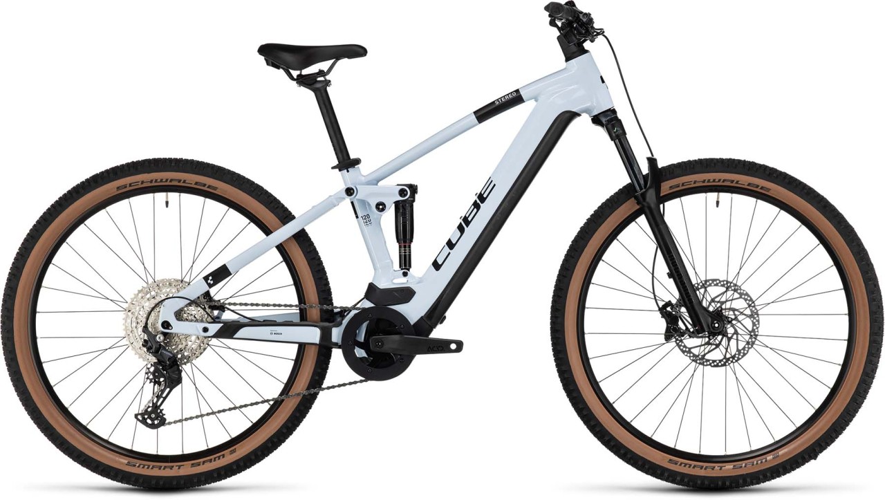 Cube Stereo Hybrid 120 Pro 625 flashwhite n black 2023 - E-Bike Fully Mountainbike