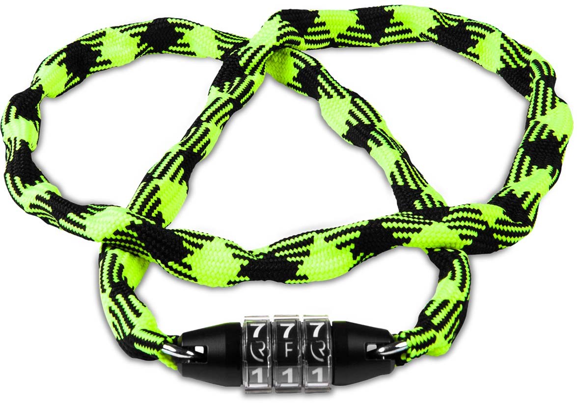 RFR Zahlenkettenschloss Style CMPT neon yellow n black