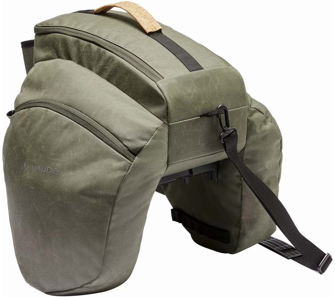 Vaude eSilkroad Plus Gepäckträgertasche 22 Liter khaki