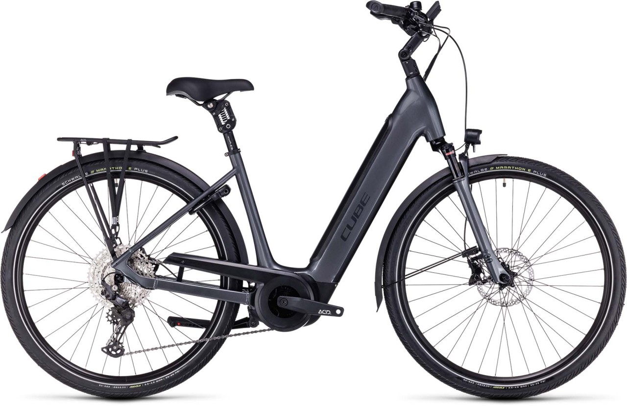 Cube Supreme Sport Hybrid EXC 625 graphite n black 2023 - E-Bike Trekkingrad Tiefeinsteiger