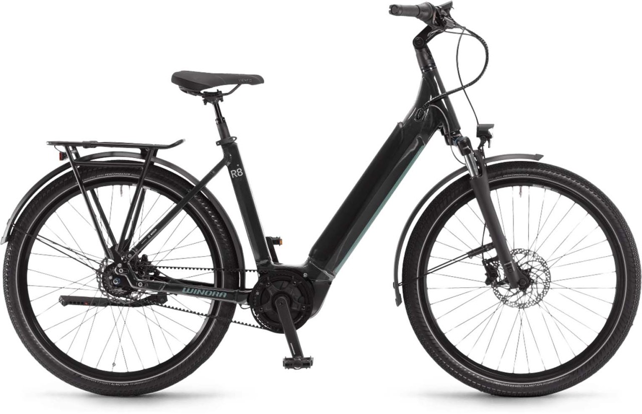 Winora Sinus R8f i625Wh onyxblack 2022 - E-Bike Trekkingrad Tiefeinsteiger