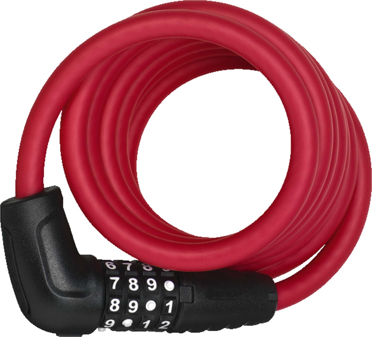 Abus Spiralkabelschloss Numero 5510 Combo Color rot