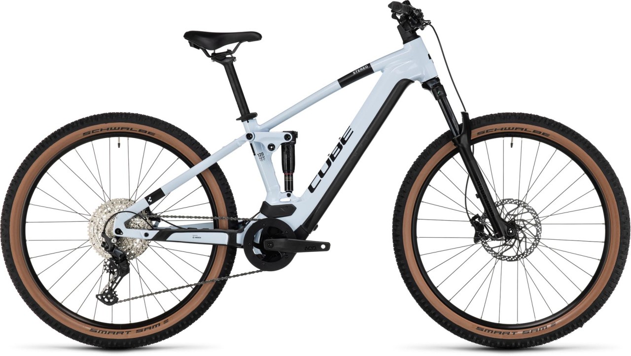 Cube Stereo Hybrid 120 Pro 625 flashwhite n black 2024 - E-Bike Fully Mountainbike