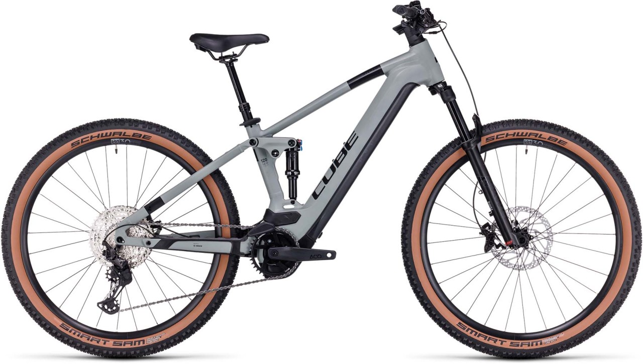 Cube Stereo Hybrid 120 SLX 750 swampgrey n black 2023 - E-Bike Fully Mountainbike