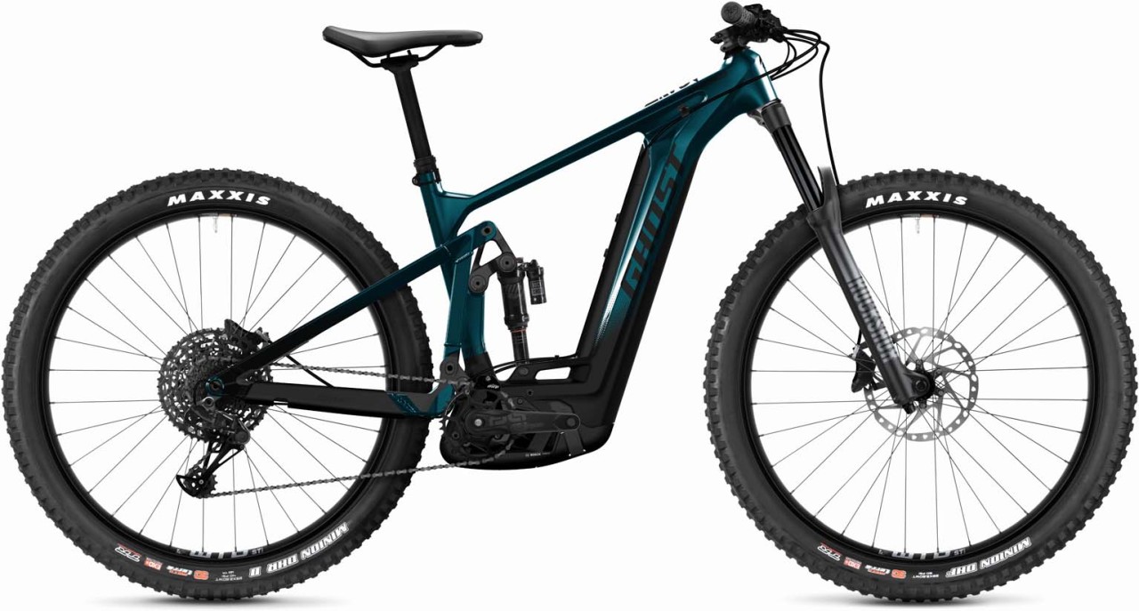 Ghost E-Riot AM CF Advanced dirty blue / black glossy / matt 2023 - E-Bike Fully Mountainbike