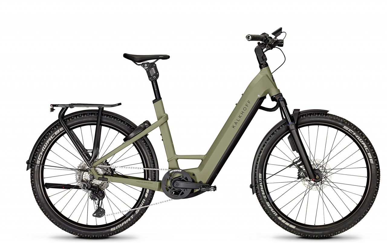 Kalkhoff Entice 7.B Advance+ ABS urbangreen matt 2023 - E-Bike Hardtail Mountainbike Tiefeinsteiger