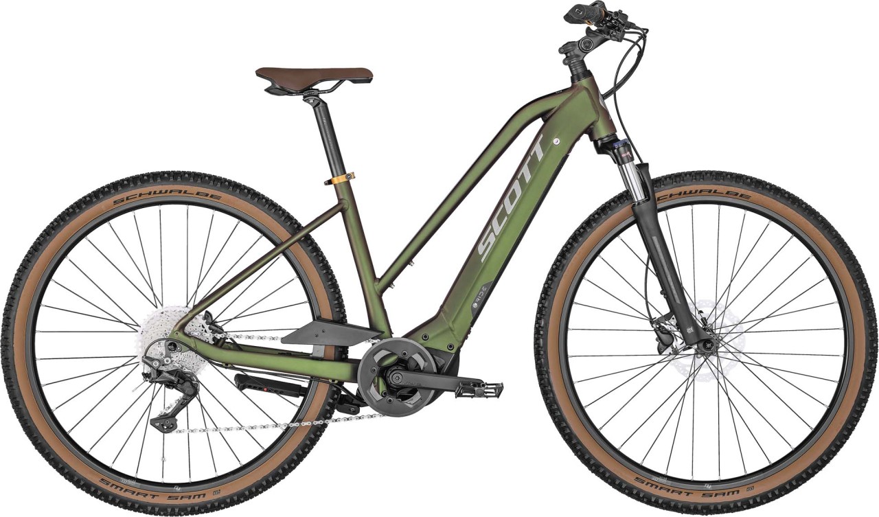 Scott Sub Cross eRIDE 10 Lady beetle green / titanium flash 2022 - E-Bike Crossrad Damen