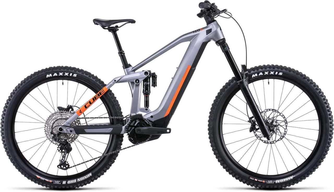 Cube Stereo Hybrid 160 HPC SL 625 27.5 polarsilver n orange 2022 - E-Bike Fully Mountainbike