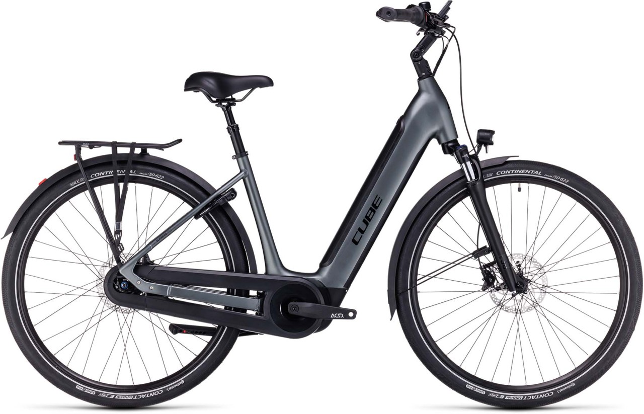Cube Supreme Hybrid Pro 625 flashgrey n black 2023 - E-Bike Trekkingrad Tiefeinsteiger