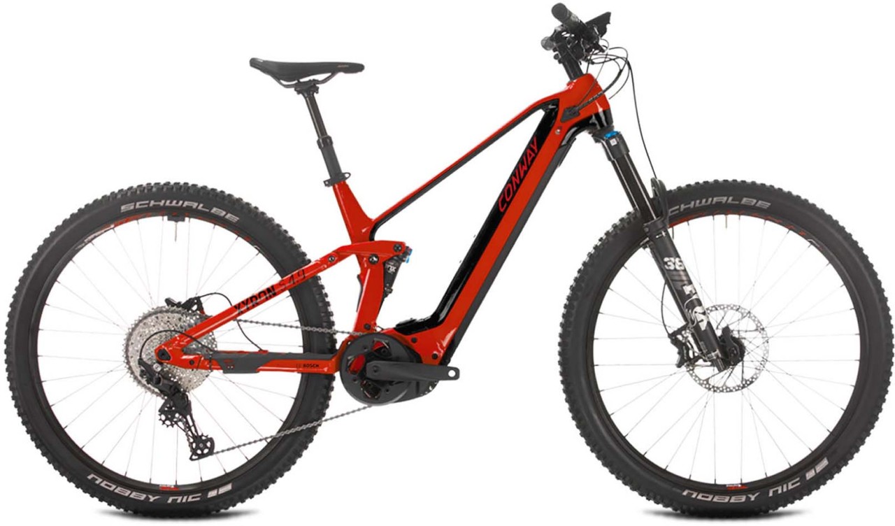 Conway Xyron S 4.9 750 red metallic / black metallic 2022 - E-Bike Fully Mountainbike