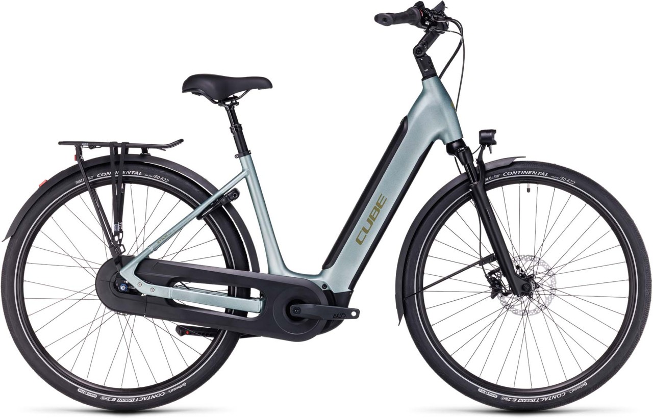 Cube Supreme Hybrid EX 625 green n olive 2023 - E-Bike Trekkingrad Tiefeinsteiger